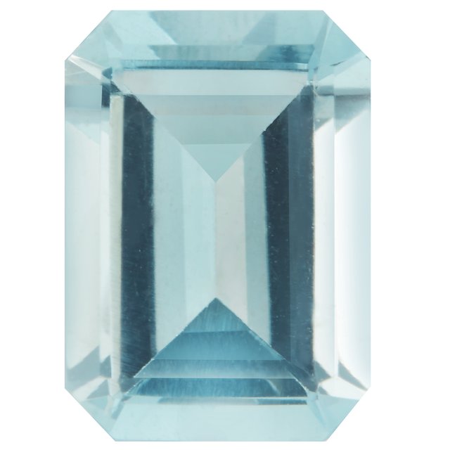 Calibrated Emerald Cut A Grade Blue, Teal Natural Aquamarine