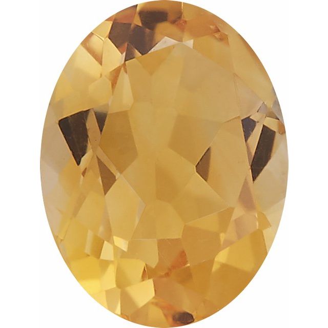 Calibrated Oval A Grade Yellow Natural Citrine