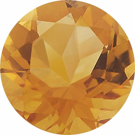 Calibrated Round AA Grade Yellow Natural Citrine