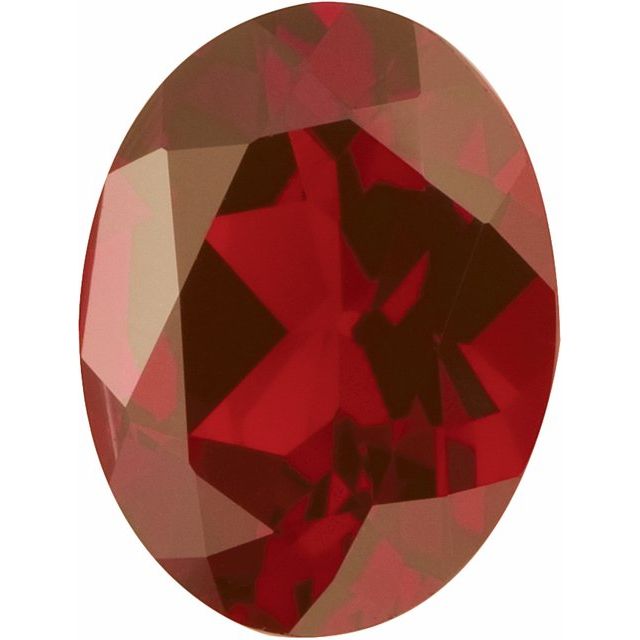 Calibrated Oval AA Grade Orange, Red Natural Mozambique Garnet