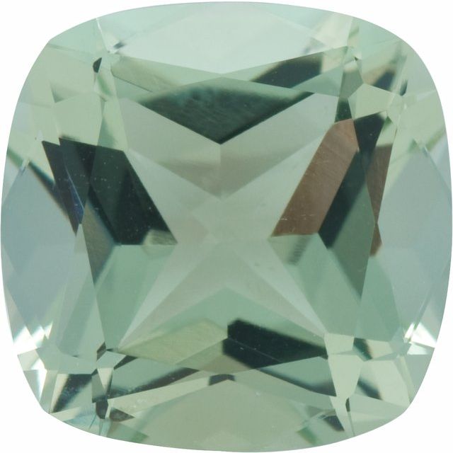 Calibrated Cushion A Grade Green Natural Quartz