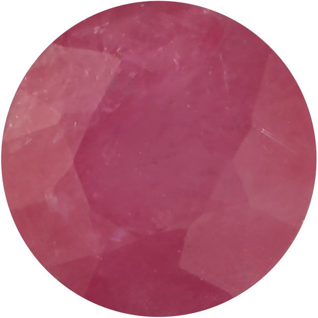 Calibrated Round Commercial Grade Red Natural Ruby