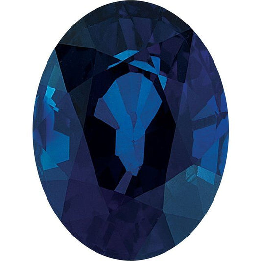 Calibrated Oval A Grade Blue Natural Sapphire