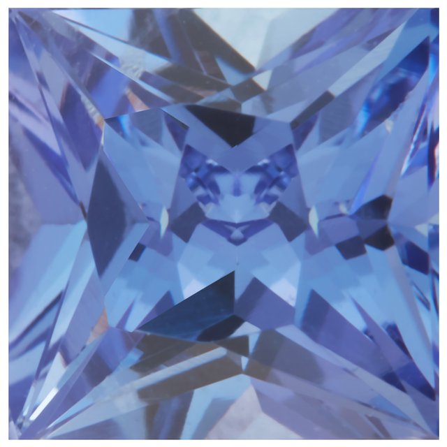 Calibrated Princess Cut Square AA Grade Blue, Purple Natural Tanzanite