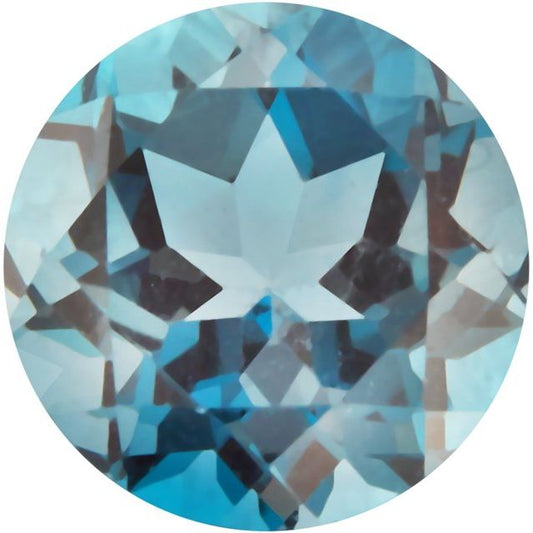 Calibrated Round Aa Grade London Blue Natural Topaz