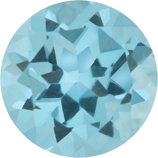 Calibrated Round AA Grade Blue Natural Topaz