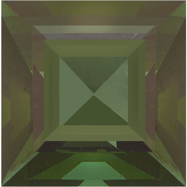 Calibrated Square AA Grade Green Natural Tourmaline