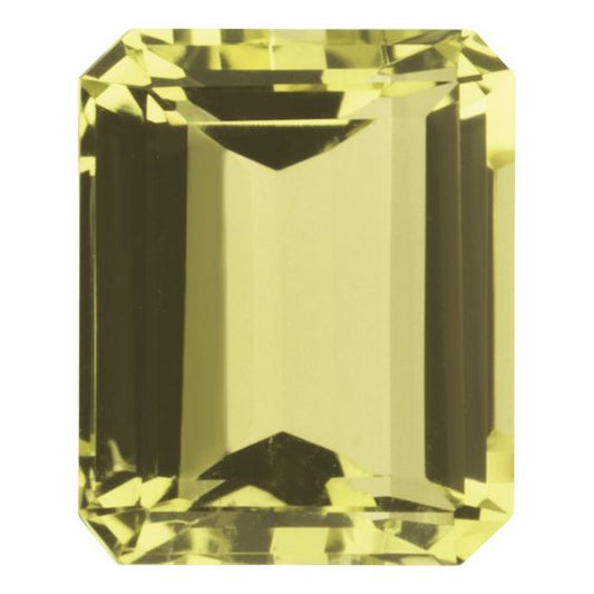 Calibrated Emerald Cut AA Grade Yellow Natural Quartz