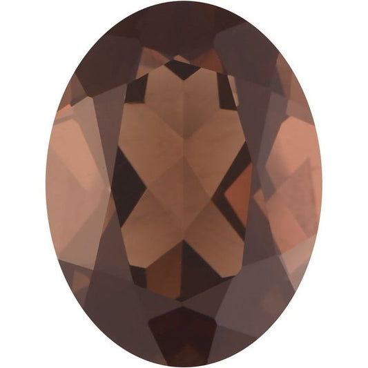 Calibrated Oval AA Grade Brown Natural Quartz