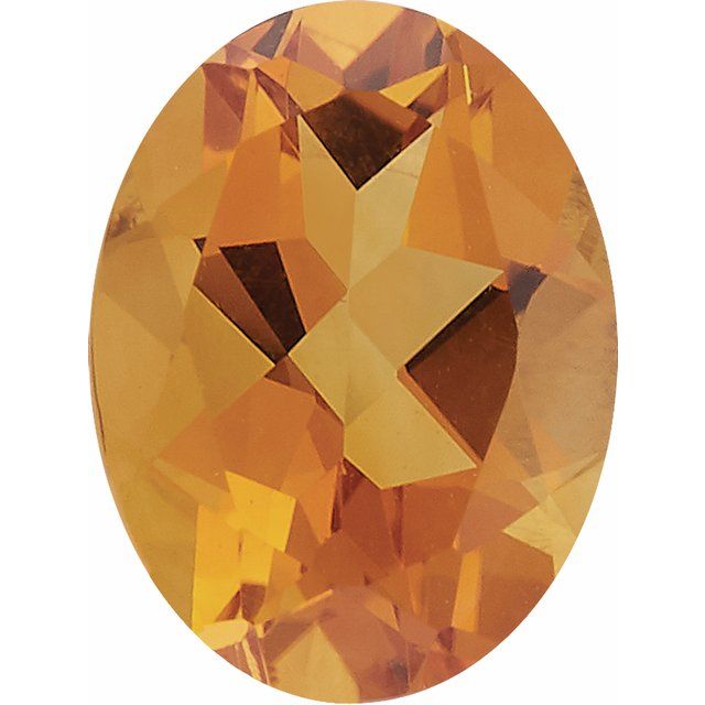 Calibrated Oval AAA Grade Yellow Natural Citrine