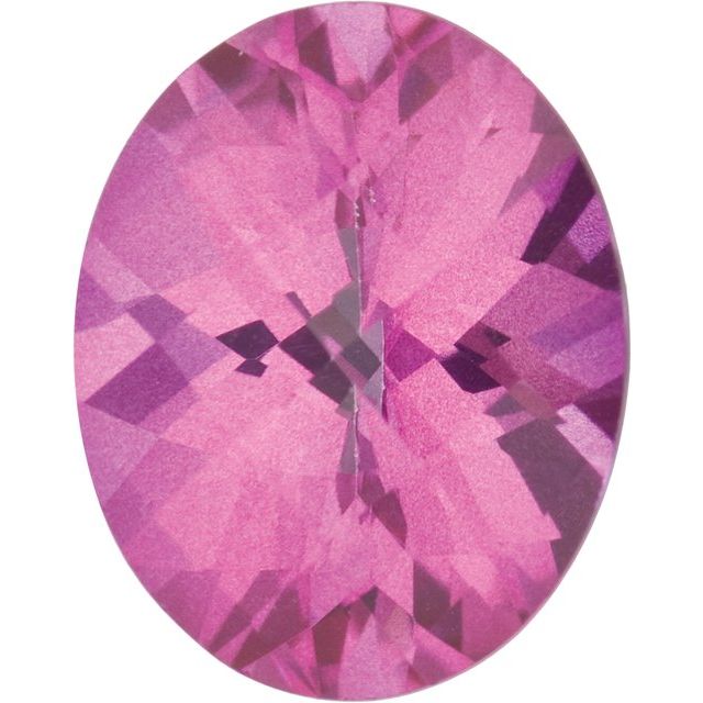 Calibrated Checkerboard Oval AA Grade Pink Natural Mystic Topaz