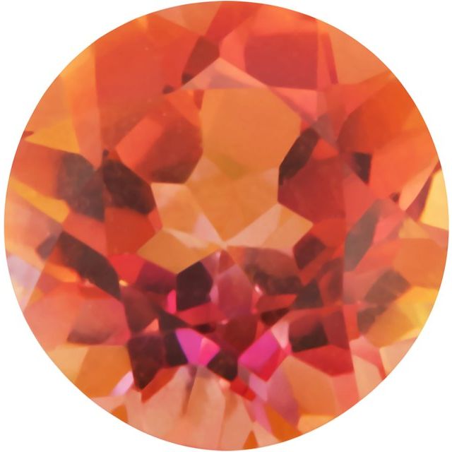 Calibrated Round AA Grade Orange Natural Mystic Topaz