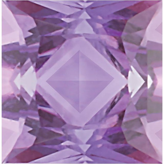Calibrated Princess Cut Square B Grade Purple Natural Amethyst