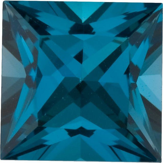 Calibrated Princess Cut Square AA Grade Blue Natural Topaz