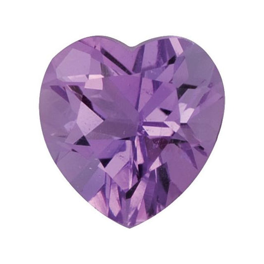 Calibrated Heart A Grade Purple Natural Amethyst
