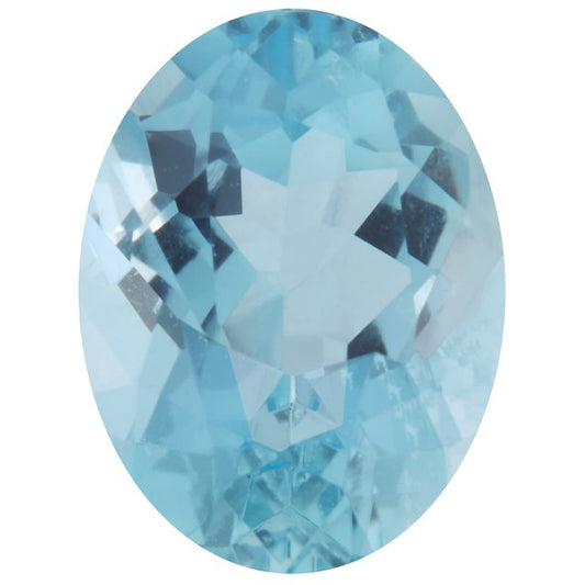 Calibrated Oval AAA Grade Blue, Teal Natural Aquamarine