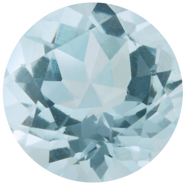 Calibrated Round B Grade Blue, Teal Natural Aquamarine