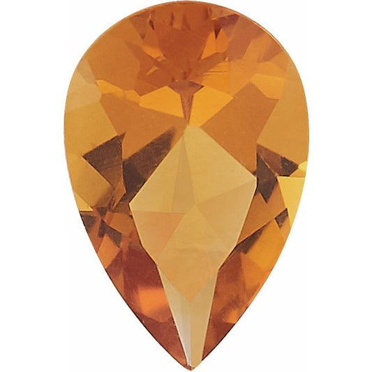 Calibrated Pear AAA Grade Yellow Natural Citrine