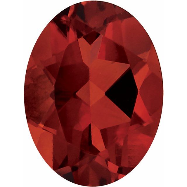 Calibrated Oval Madeira Grade Orange, Red Natural Citrine