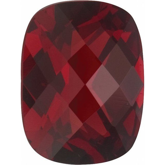 Calibrated Checkerboard Antique Cushion AA Grade Orange, Red Natural Mozambique Garnet