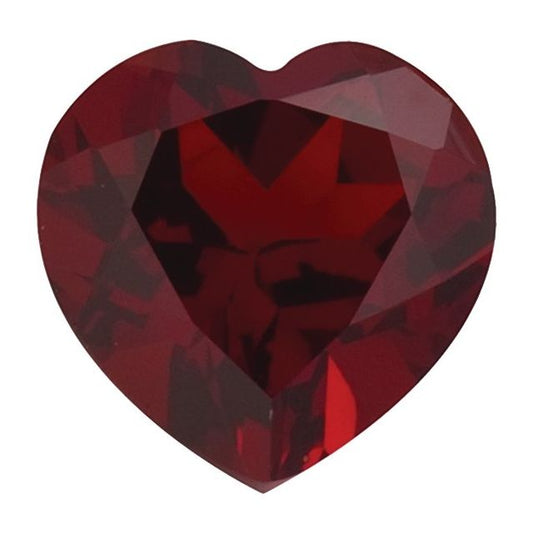 Calibrated Heart AA Grade Orange, Red Natural Mozambique Garnet