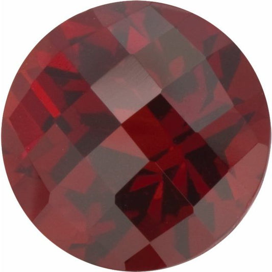 Calibrated Checkerboard Round AA Grade Orange, Red Natural Mozambique Garnet