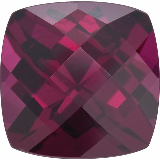 Calibrated Checkerboard Cushion AA Grade Pink, Purple, Red Natural Rhodolite Garnet