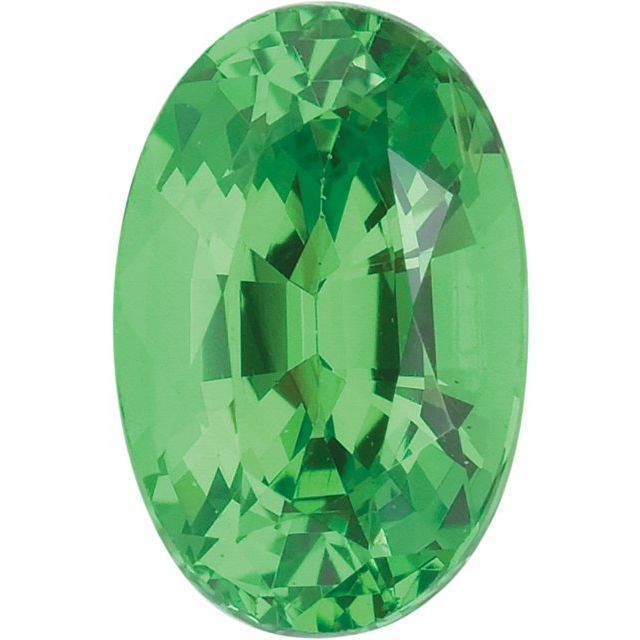 Calibrated Oval AA Grade Green Natural Tsavorite Garnet