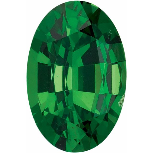 Calibrated Oval AAA Grade Green Natural Tsavorite Garnet