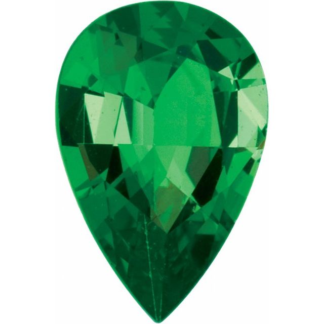 Calibrated Pear AAA Grade Green Natural Tsavorite Garnet