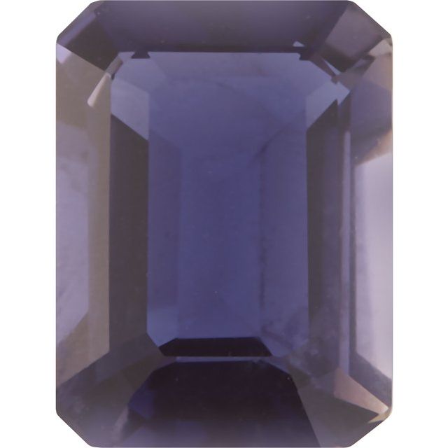 Calibrated Emerald Cut AA Grade Blue, Purple Natural Iolite