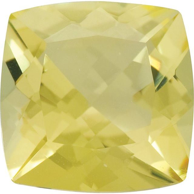 Calibrated Cushion AA Grade Yellow Natural Quartz