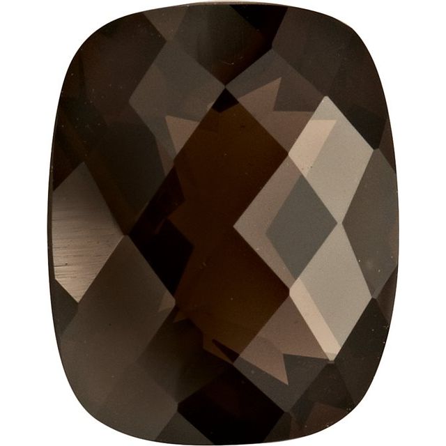 Calibrated Checkerboard Antique Cushion AA Grade Brown Natural Quartz