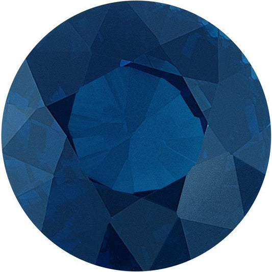 Calibrated Round A Grade Blue Natural Sapphire