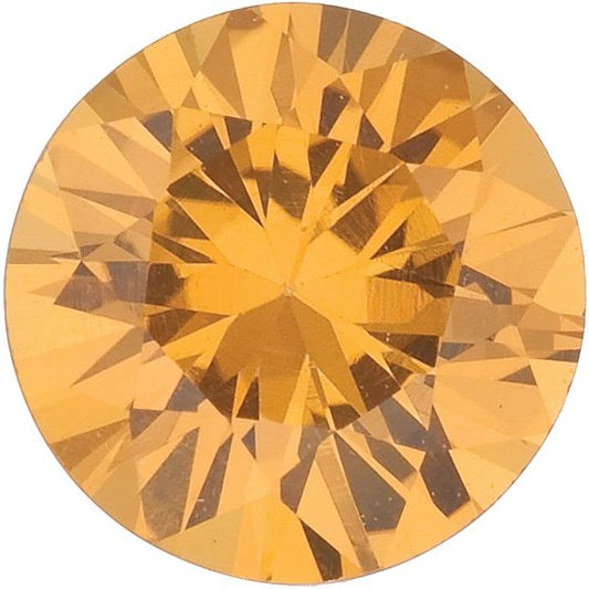 Calibrated Brilliant Round AAA Grade Yellow Natural Sapphire