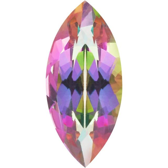 Calibrated Marquise AA Grade Green Natural Mystic Topaz