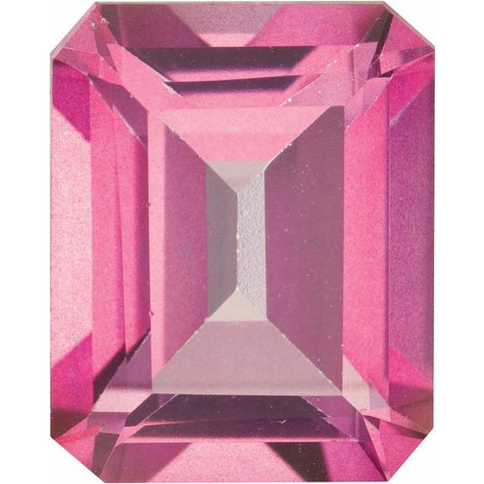 Calibrated Emerald Cut AA Grade Pink Natural Mystic Topaz