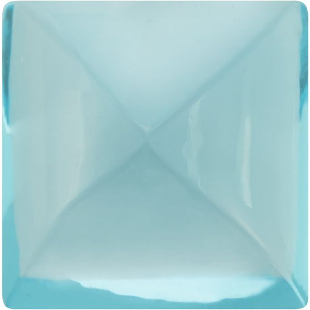 Calibrated Cabochon Square AA Grade Blue Natural Topaz