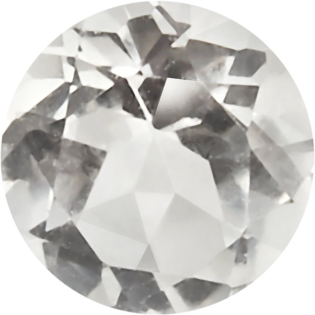 Calibrated Round AA Grade White Natural Topaz