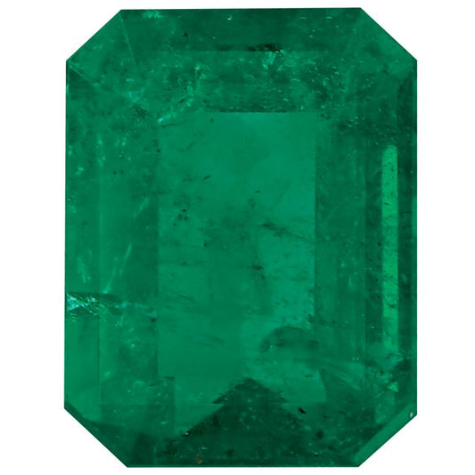 Calibrated Emerald Cut AA Grade Green Natural Emerald