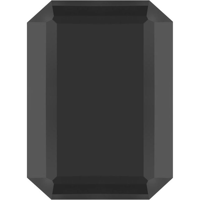 Calibrated Emerald Cut Standard Grade Black Natural Onyx