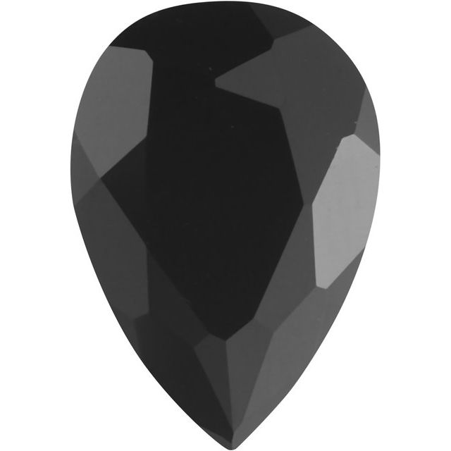 Calibrated Pear Standard Grade Black Natural Onyx