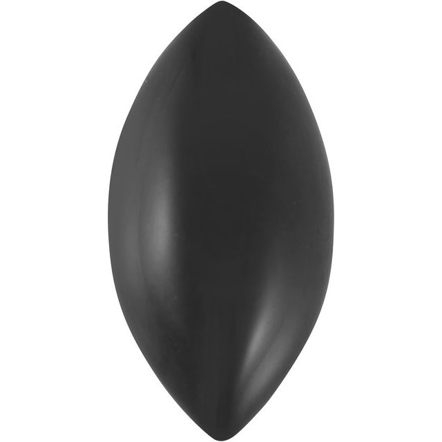 Calibrated Cabochon Marquise Standard Grade Black Natural Onyx