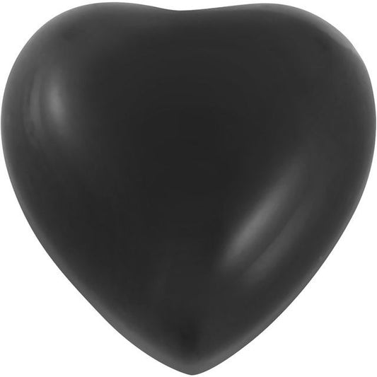 Calibrated Cabochon Heart Standard Grade Black Natural Onyx