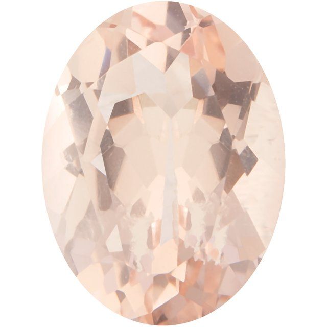 Calibrated Oval AA Grade Peach Natural Morganite