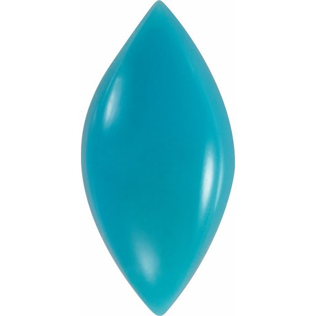Calibrated Cabochon Marquise Standard Grade Blue, Teal Natural Turquoise