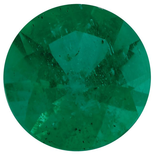 Calibrated Brilliant Round AA Grade Natural Emerald