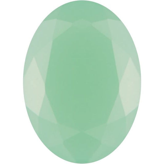 Calibrated Oval Standard Grade Green Natural Chrysoprase