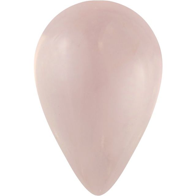 Calibrated Cabochon Pear AA Grade Rose Natural Quartz