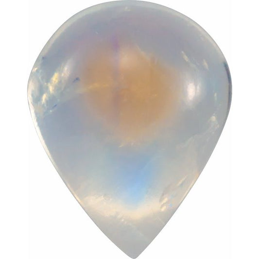 Calibrated Cabochon Pear AA Grade Rainbow Natural Moonstone